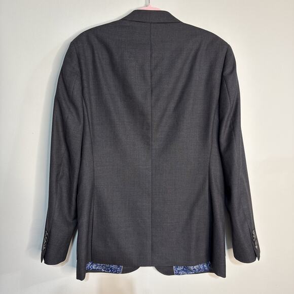 NWT English Laundry Blazer Jacket Black Wool Men 40R 33W - Picture 9 of 16